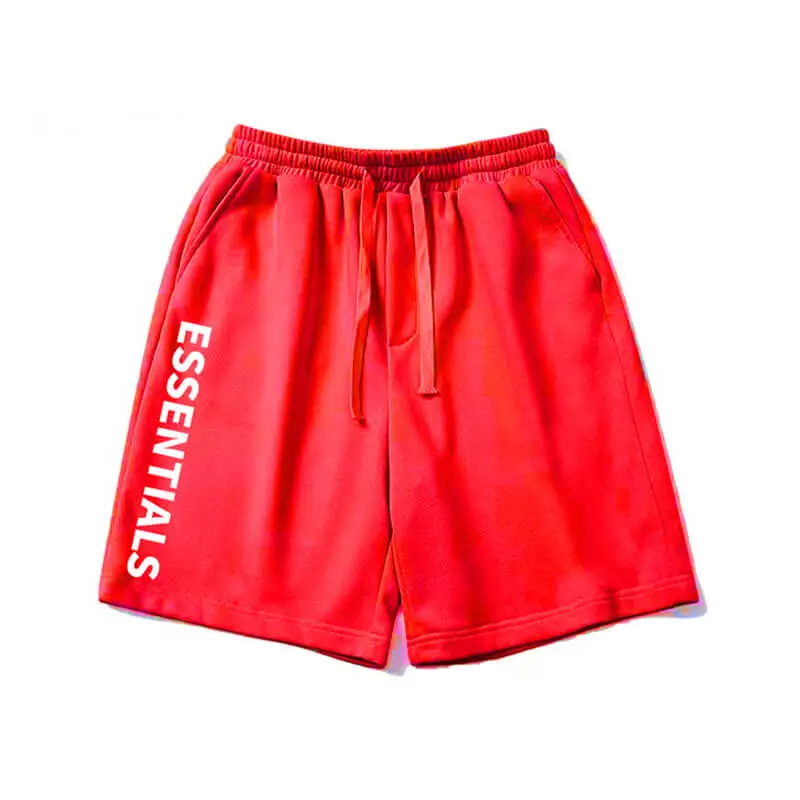 Fear Of God Essentials Shorts Red Fear Of God Essentials Shorts Red