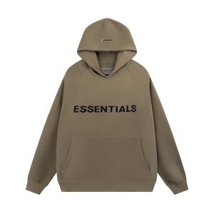 brown Essentials Hoodie