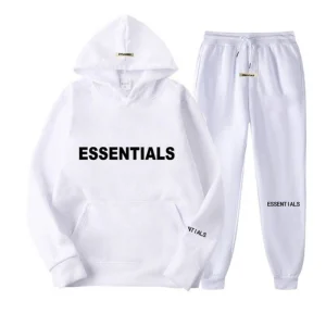 White Essentials Hoodie