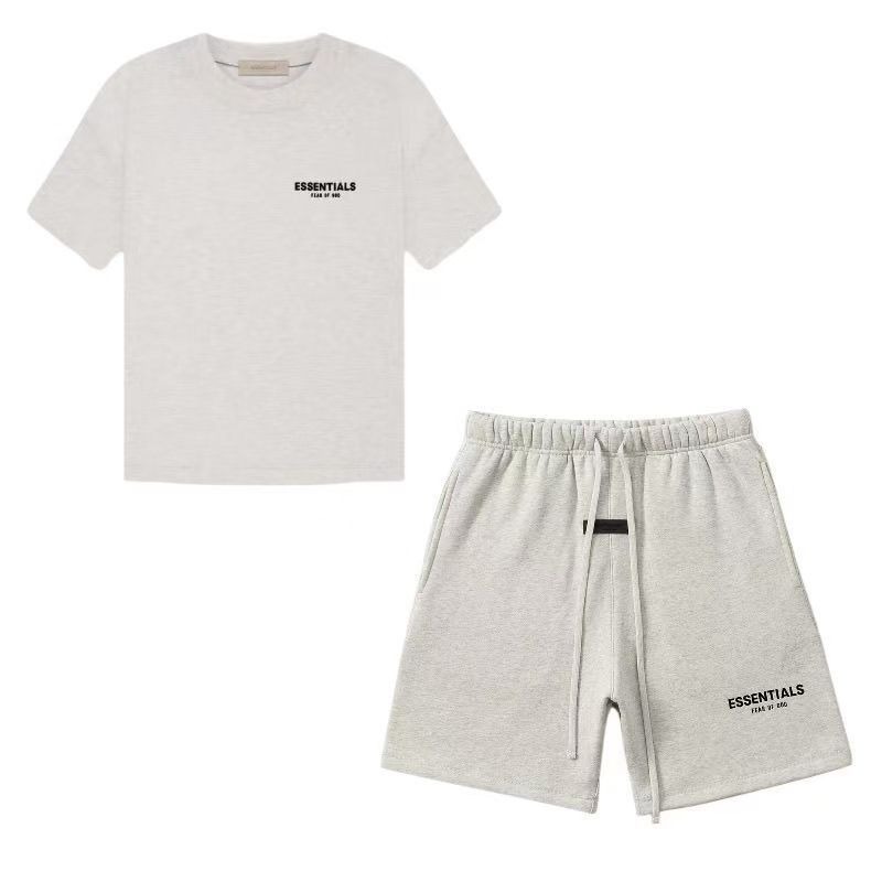 Light Gray Essentials short set Light Gray Essentials short set